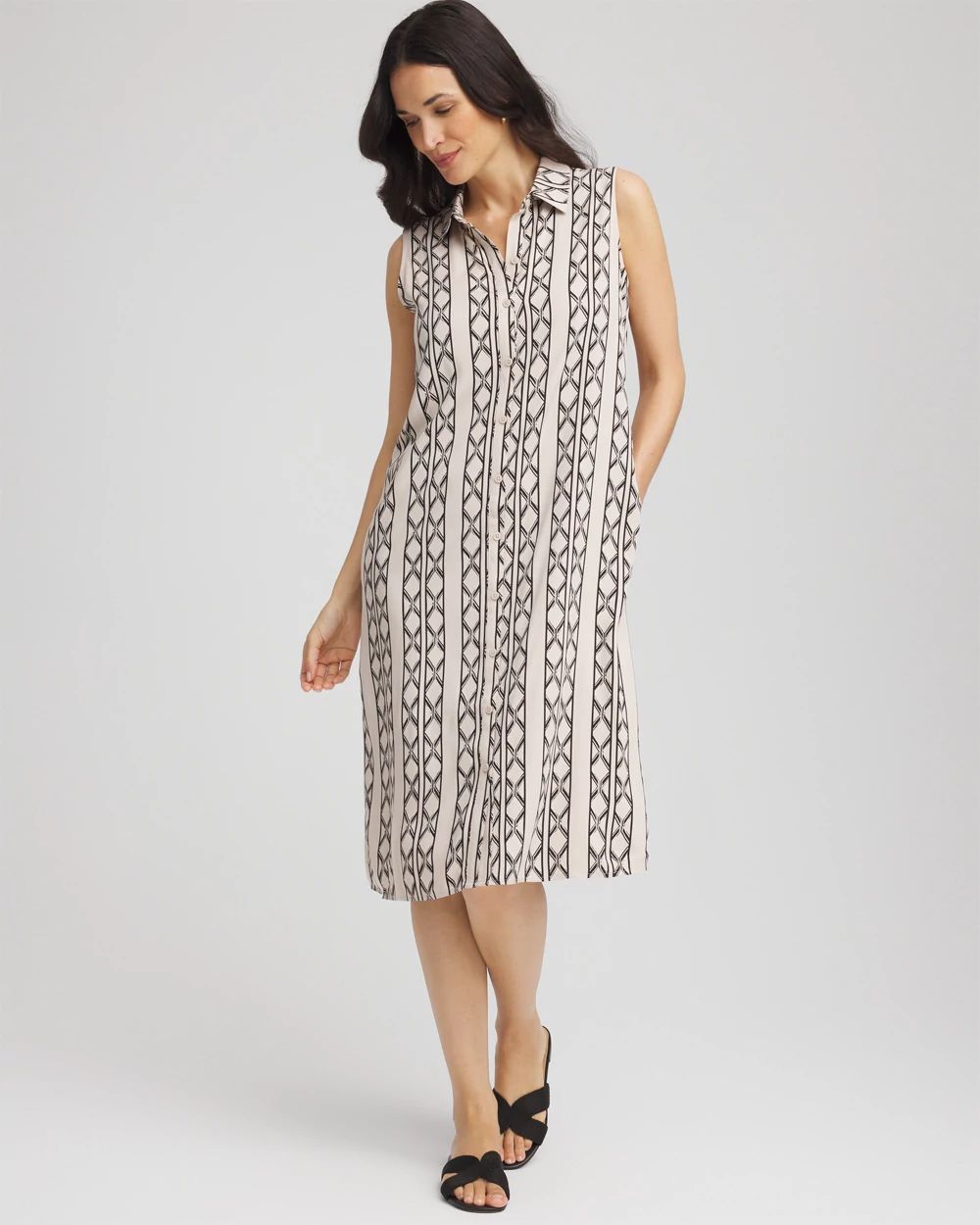 ワンピース THE DRESS #58bicolor twill shirts dress Printed Silk Twill Shirtdress: Women's Designer Dresses